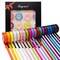 100 Yards Solid Grosgrain Ribbon, 3/8" X 5 Yard/Roll, 20 Colors Rainbow Multicolor Fabric Ribbons Roll Perfect for Crafts Gifts Wrapping Flower Bouquet Hair Bows & Other Projects